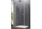 Swing door Huppe Design pure quadrangle, 800mm, swinging, uniwersalne, Anti-Plaque, profil chrome eloxal