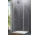 Side panel Huppe Design Pure quadrangle, for hinged door, on special order, width 200-1200mm, height 500-2000mm, z narożnika, stabilizator skośny, Anti-Plaque, silver mat