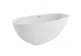 Bathtub freestanding Polimat Kivi, 165x75cm, acrylic, white