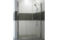 Swing door for recess installation Huppe Classic 2 quadrangle, 1200x1900mm, ze stałym fragmentem, uniwersalne, Anti-Plaque, shiny silver profile