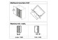 Swing door for recess installation Huppe Classic 2 quadrangle, 1200x1900mm, ze stałym fragmentem, uniwersalne, Anti-Plaque, shiny silver profile