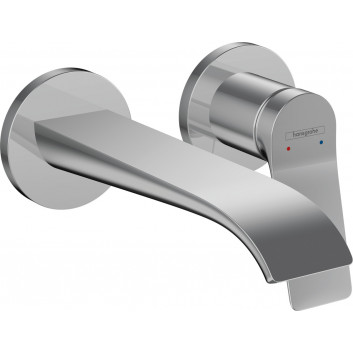 3-hole washbasin faucet Hansgrohe Vivenis, standing, height 115mm, set drain, chrome
