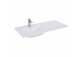 Vanity washbasin Elita Skappa, 100cm, left version, przedłużony blat, z overflow, battery hole, ceram white