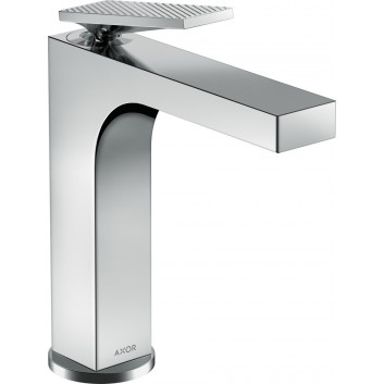 Washbasin faucet Axor Citterio, standing, height 210mm, holder dźwigniowy, set drain push-open, szlif diamentowy, chrome