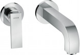Washbasin faucet Axor Citterio, concealed, spout 220mm, holder dźwigniowy, chrome