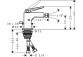 Bidet mixer Axor Citterio, standing, height 120mm, holder dźwigniowy, set drain, szlif diamentowy, chrome