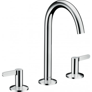 3-hole washbasin faucet Hansgrohe Vivenis, standing, height 115mm, set drain, chrome