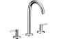 3-hole washbasin faucet Hansgrohe Vivenis, standing, height 115mm, set drain, chrome