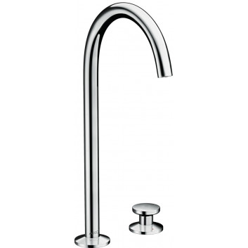 3-hole washbasin faucet Axor One, standing, height 246mm, set drain push-open, chrome