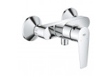 Shower mixer Grohe BauEdge, wall mounted, single lever, chrome