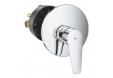 Shower mixer Grohe BauEdge, concealed, single lever z elementem concealed, chrome