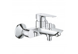 Bath tap Grohe BauEdge, wall mounted, single lever, 2 wyjścia wody, chrome