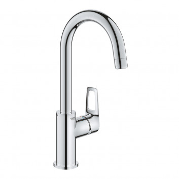 Washbasin faucet Grohe BauLoop, standing, height 311mm, DN 15, rozmiar L, obracana spout, korek automatyczny, chrome