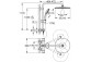 Shower system Grohe Euphoria System 310, wall mounted, mixer thermostatic, 2 wyjścia wody, chrome