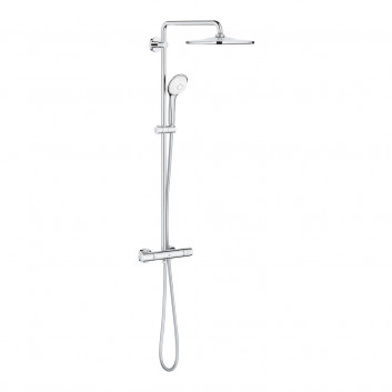 Shower system Grohe Euphoria System 310, wall mounted, mixer thermostatic, 2 wyjścia wody, chrome