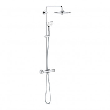 Shower system Grohe Euphoria System 260, wall mounted, mixer thermostatic, 2 wyjścia wody, chrome