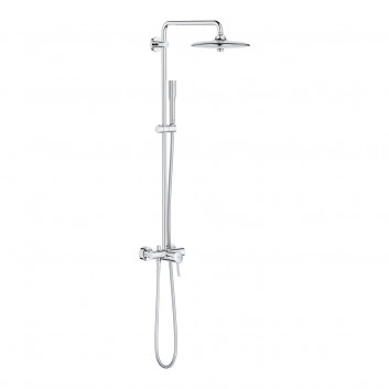 Shower system Grohe Euphoria System 260, wall mounted, mixer single lever, 2 wyjścia wody, chrome