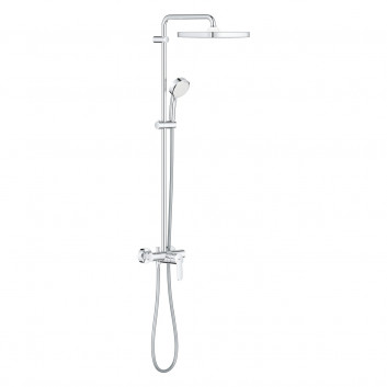 Shower system Grohe Tempesta Cosmopolitan System 250, wall mounted, mixer single lever, 2 wyjścia wody, chrome