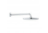Overhead shower Grohe Tempesta 250, round, 1 strumień, arm wall-mounted 380mm, chrome
