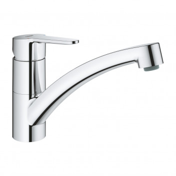 Sink mixer Grohe BauEdge, height 193mm, DN 15, obracana spout 222mm, chrome