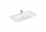 Vanity washbasin Villeroy & Boch Subway 3.0, 100x47cm, without overflow, otwór na armaturę, Weiss Alpin CeramicPlus