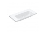 Vanity washbasin Villeroy & Boch Subway 3.0, 100x47cm, without overflow, otwór na armaturę, Weiss Alpin