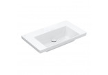 Vanity washbasin Villeroy & Boch Subway 3.0, 80x47cm, without overflow, without hole na armaturę, Weiss Alpin CeramicPlus