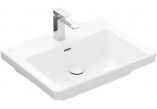 Vanity washbasin Villeroy & Boch Subway 3.0, 60x47cm, z overflow, otwór na armaturę, Weiss Alpin CeramicPlus