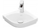 Wall-hung washbasin corner Villeroy & Boch Subway 3.0, 32x32cm, without overflow, otwór na armaturę, Weiss Alpin