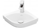 Wall-hung washbasin corner Villeroy & Boch Subway 3.0, 32x32cm, without overflow, otwór na armaturę, Stone White CermicPlus