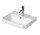 Countertop washbasin Duravit Happy D.2, 50x40xm, overflow, 1 battery hole, zawór Push-Open, powłoka WonderGliss, white