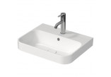Countertop washbasin Duravit Happy D.2, 50x40xm, overflow, 1 battery hole, zawór Push-Open, white