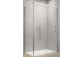 Front for shower cabin Radaway Nes 8 Black KDS I 140, door right, glass transparent, 1400x2000mm, black profil