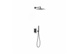 Shower set concealed Tres Project with head shower 30x30 cm - black mat