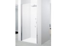 Door shower for recess installation Novellini Young 2.0 1B 70, 1 hinged, zakres regulacji 68-72 cm, white profile mat, transparent glass