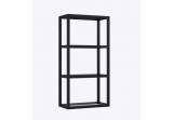 Frame wall hung Elita 40x80 cm with shelves szklanymi - black mat