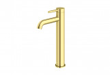 Washbasin faucet Kohlman Axel Gold, standing, tall - złota błyszcząca