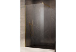 Shower cabin Walk-In Radaway Modo New Black II Factory 50, glass transparent, wys. 200cm, profil black- sanitbuy.pl