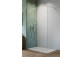 Door sliding walk-in Radaway Furo Black, right, with wall, 90x200cm, glass transparent, profil black