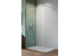 Door sliding walk-in Radaway Furo Black, right, with wall, 90x200cm, glass transparent, profil black