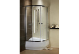 Cabin Radaway Premium A1700 900 mm semicircular with door dwuczęściowymi, glass transparent, with coating easy clean