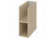 Wall mounted cabinet Cersanit Moduo, 80x20cm, otwarta, oak