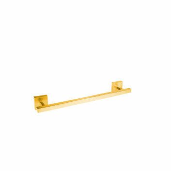 Toilet paper holder Tres Caudro-Tres, wall mounted, without cover, 24-K gold matowe