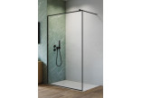 Shower cabin walk-in Radaway Nes Black Walk-in II Frame 80, universal, 80x200cm, glass transparent, profil black