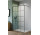 Shower cabin walk-in Radaway Nes Black Walk-in II Factory 110, universal, 110x200cm, glass transparent, profil black
