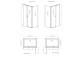 Shower cabin Radaway Modo X I 120, przejrzysta, 1180x2000mm