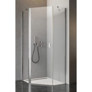 Door shower Radaway Nes Black KDS II 120, right, 1200x2000mm, profil black