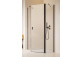 Door shower Radaway Nes Black KDS II 120, right, 1200x2000mm, profil black