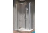 Door shower Radaway Nes 8 DWD+S 90, two-piece, 900x2000mm, glass transparent, profil chrome