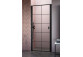 Front for shower cabin Radaway Nes 8 Black KDS I 140, door left, glass transparent, 1400x2000mm, black profil